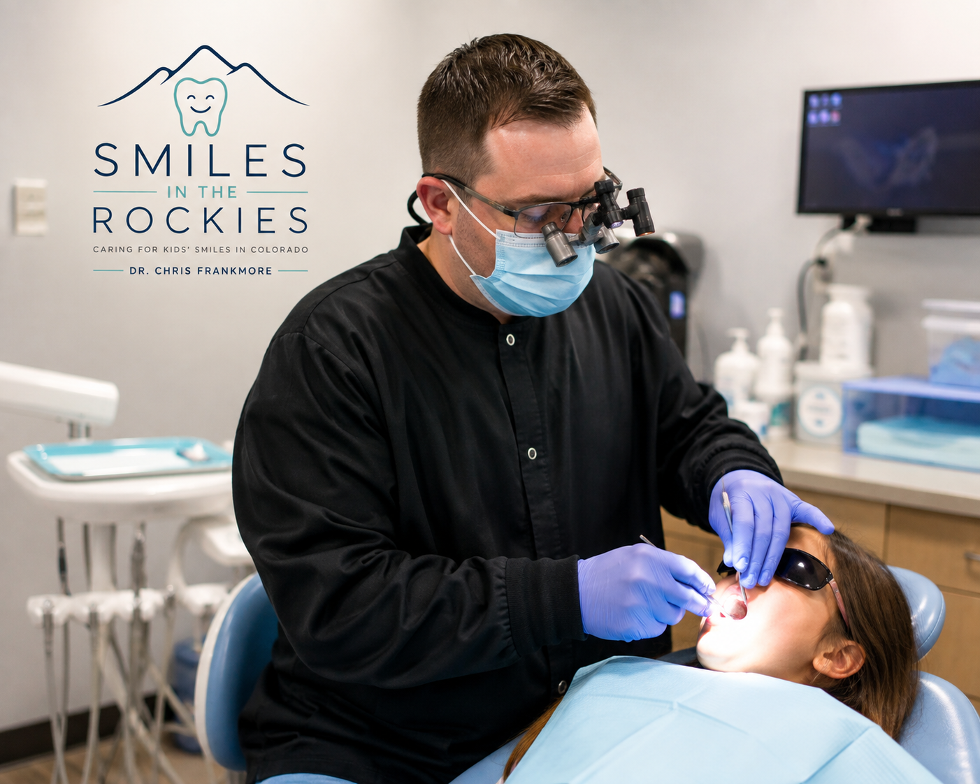 Children smiling during a school dental screening event in Colorado